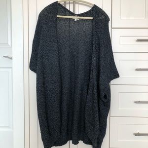 Aritzia Community Cape Oversized Cardigan Navy